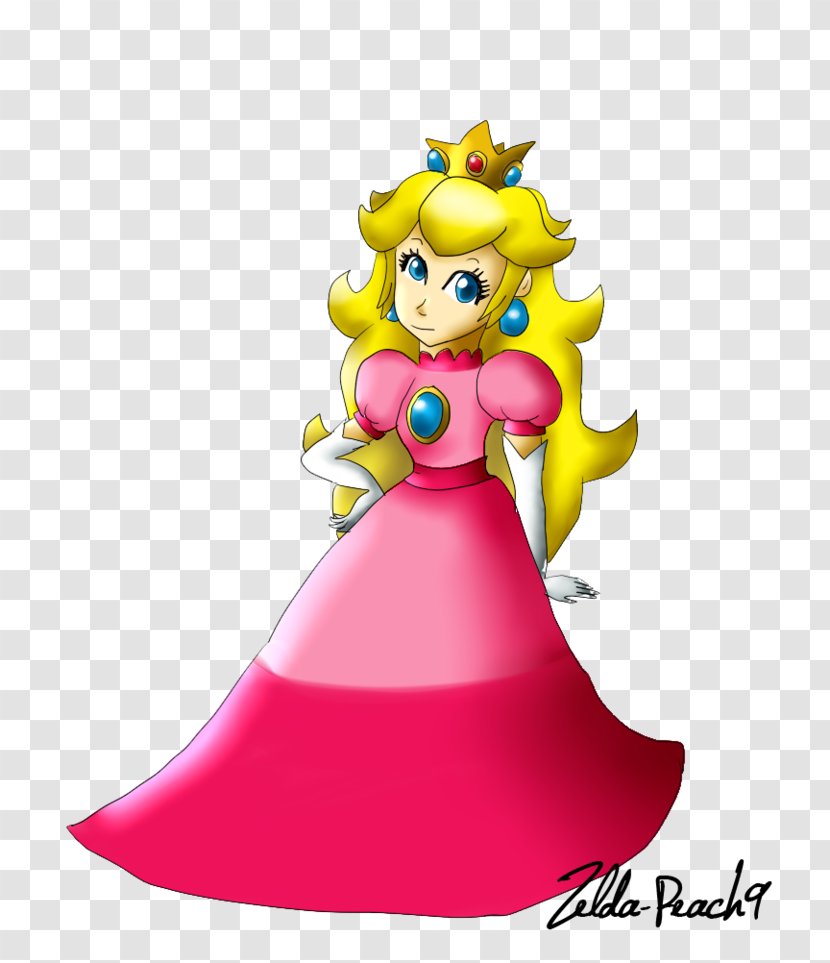 Princess Peach The Legend Of Zelda Nintendo Mario Series - Silhouette - Parachute Transparent PNG