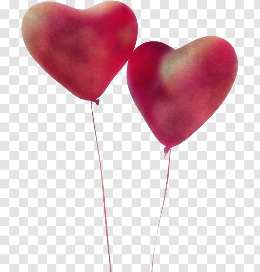 Balloon Petal Heart M-095 Transparent PNG
