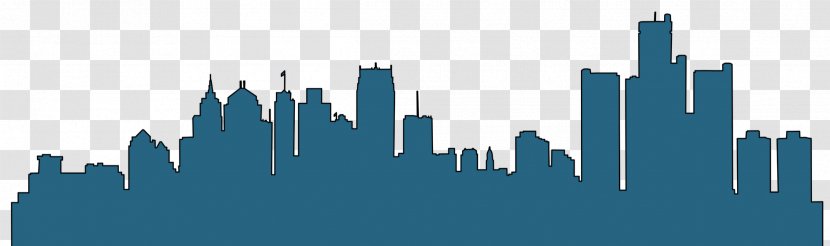 Detroit Vector Graphics Skyline Silhouette Illustration Transparent PNG