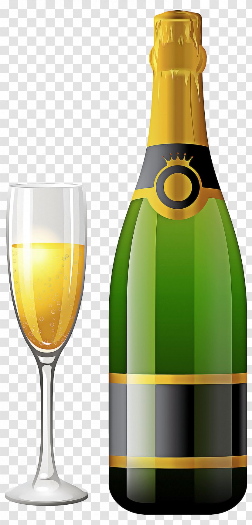 Champagne Bottle - Glass - Liquid Prosecco Transparent PNG