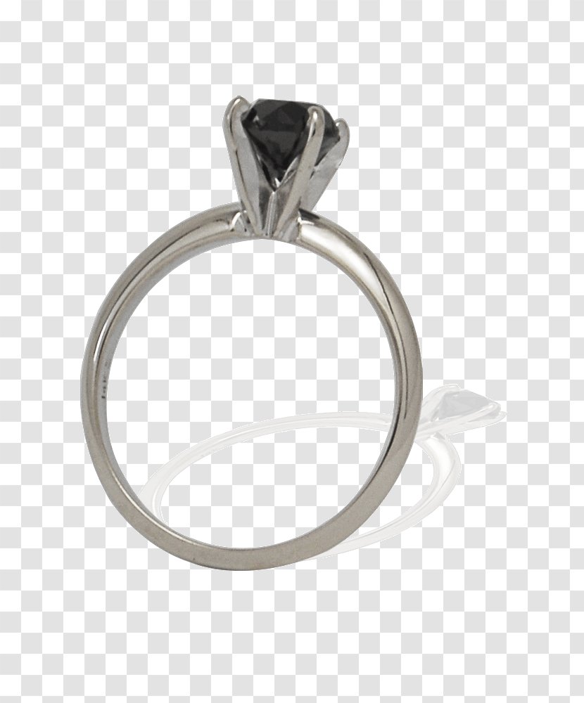 Engagement Ring Solitaire Solitär-Ring Diamond - Aaa - Black Transparent PNG