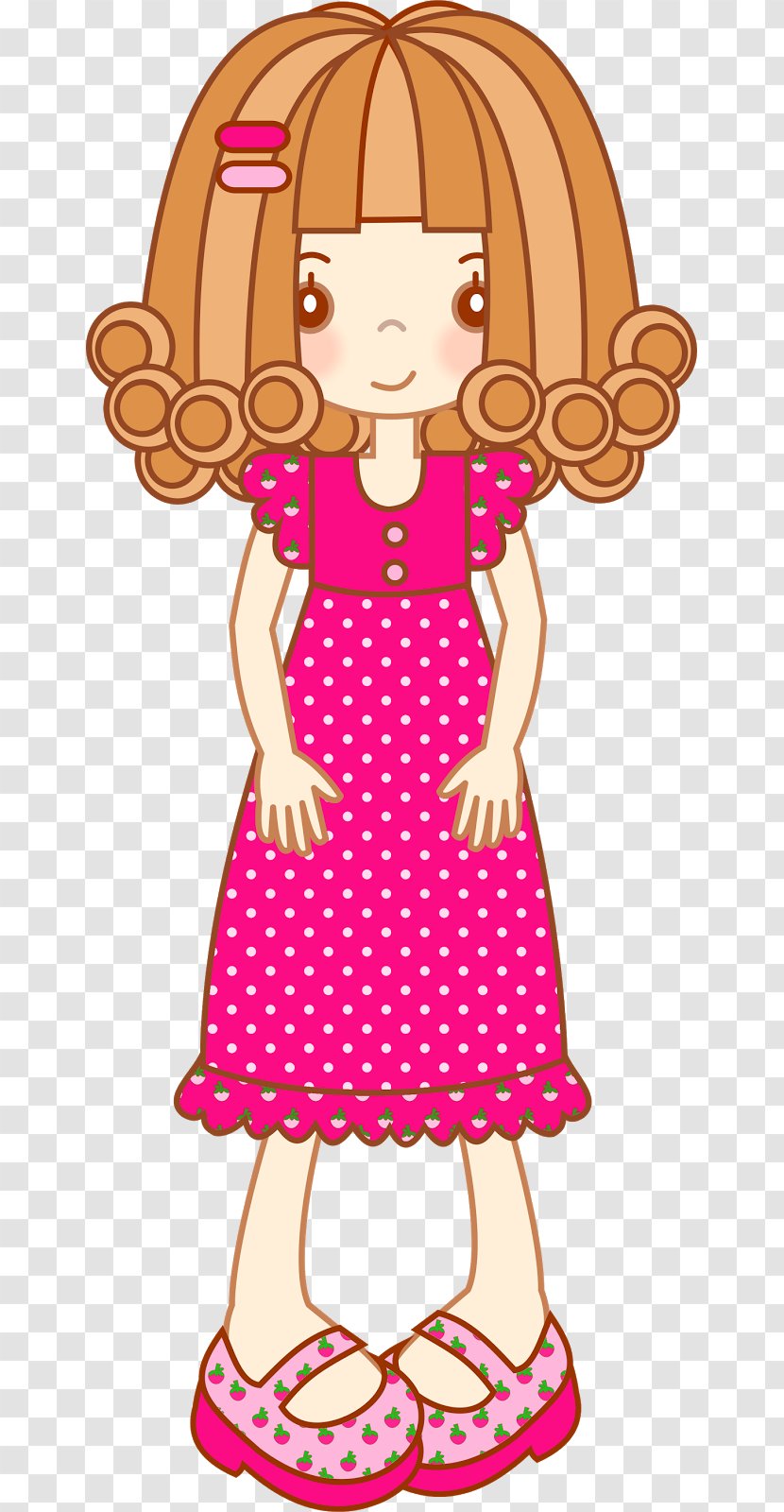 Dress Pink M Toddler Clip Art - Cartoon Transparent PNG