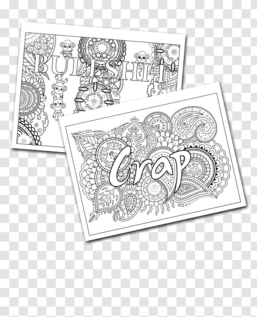 Adult Coloring Books: Swear Word Books Drawing /m/02csf - Funny Stress Relief Package Transparent PNG