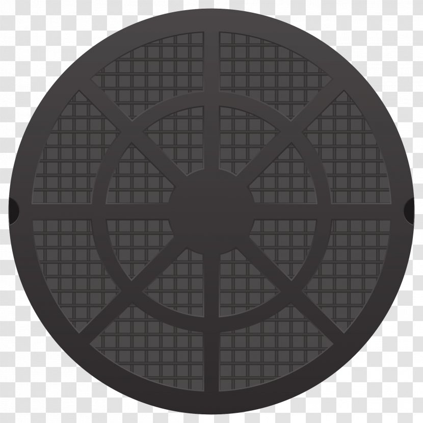 Symmetry Circle Pattern - Manhole Cover Vector Transparent PNG
