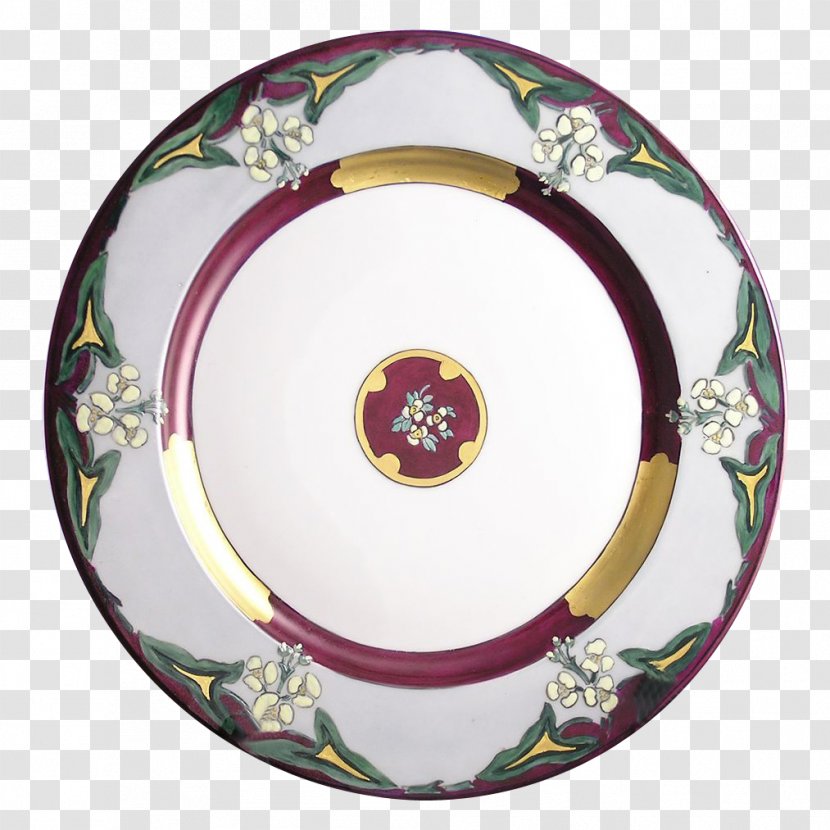 Plate Porcelain Tableware Charger Floral Design - Flower Transparent PNG