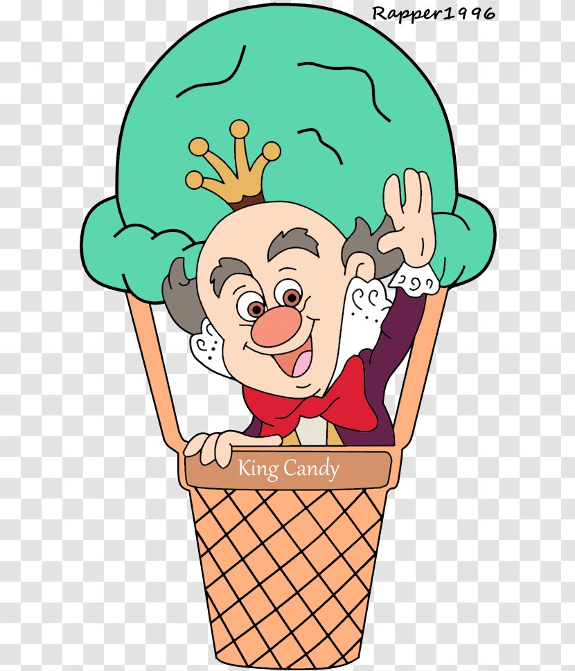King Candy Ice Cream Food Character Clip Art Transparent PNG