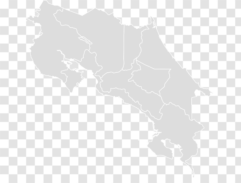 Costa Rica Map - Atmosphere Transparent PNG