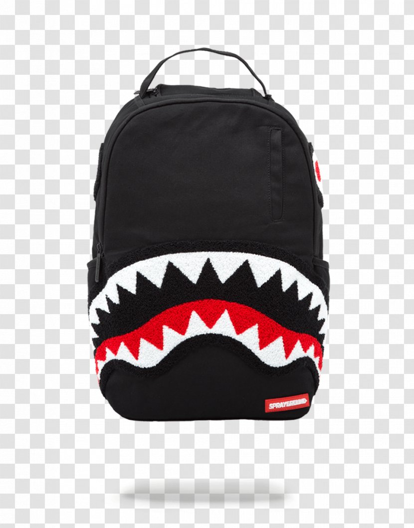 Backpack Shark Duffel Bags Chenille Fabric Pocket - Travel Transparent PNG