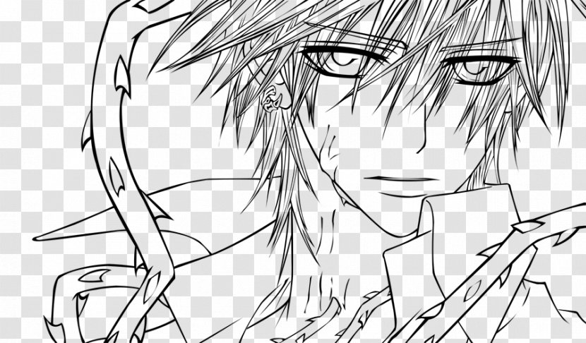 Line Art Zero Kiryu Vampire Knight Drawing - Cartoon Transparent PNG