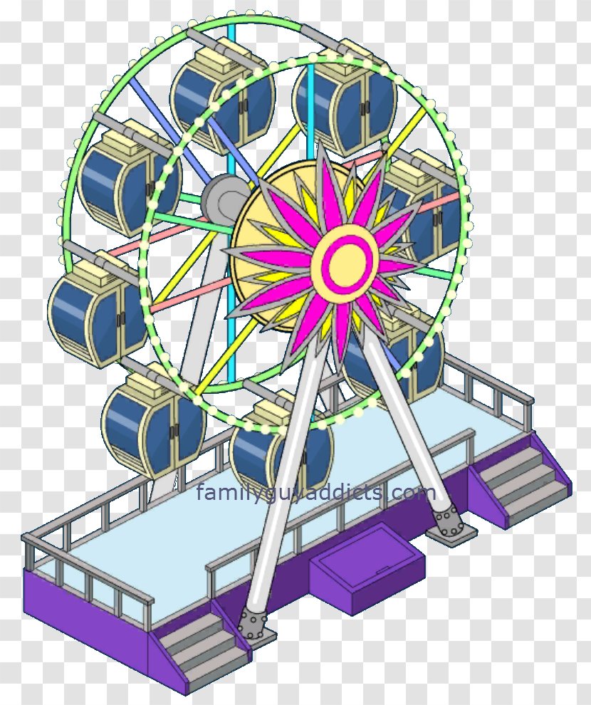 Ferris Wheel Amusement Park - Design Transparent PNG