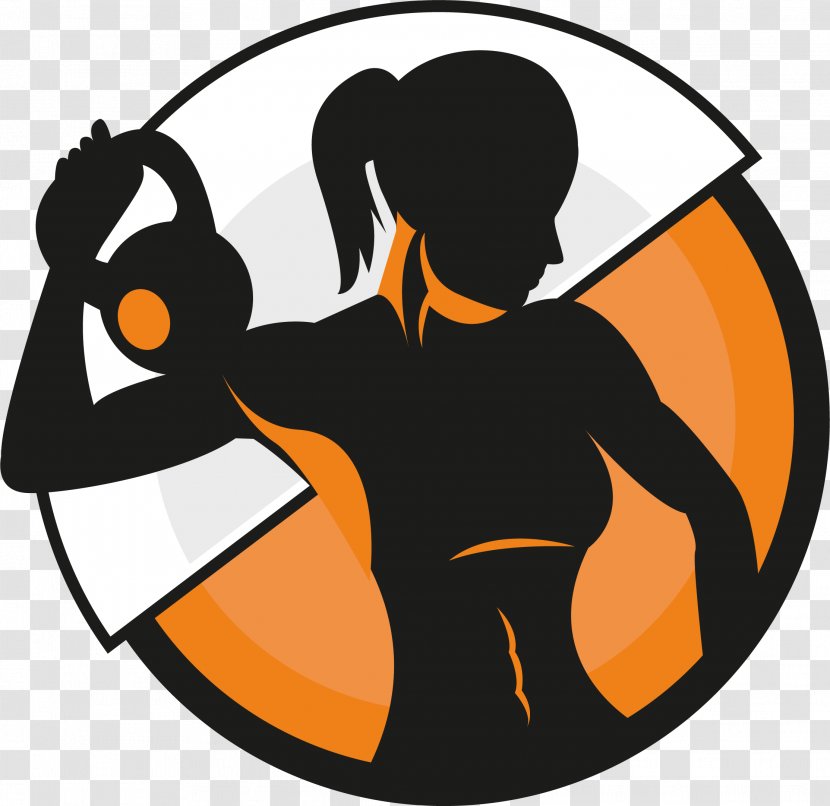 Physical Fitness Bodybuilding Tracksuit Centre - Orange Transparent PNG