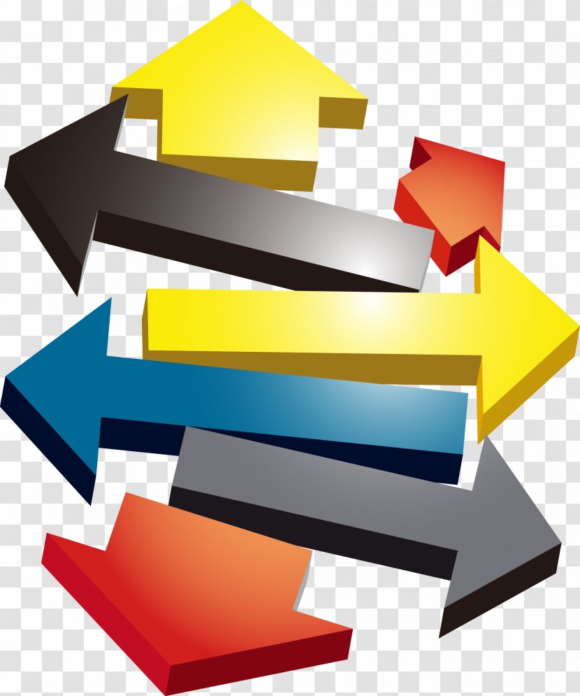 Arrow 3D Computer Graphics - Diagram - 3d Transparent PNG