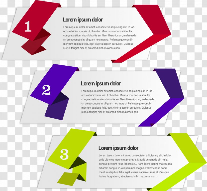 Folding Ribbons Decorative Charts - Brochure - Product Transparent PNG