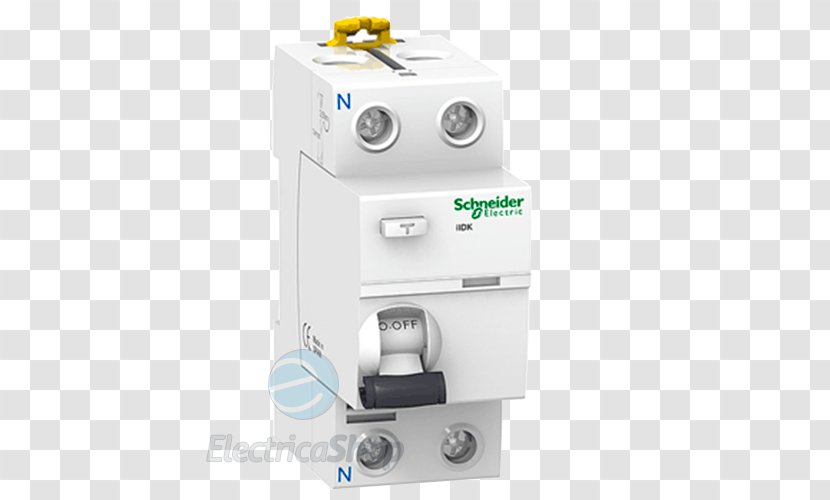 Residual-current Device Schneider Electric Earth Leakage Circuit Breaker - Mains Electricity - Electrical Switches Transparent PNG