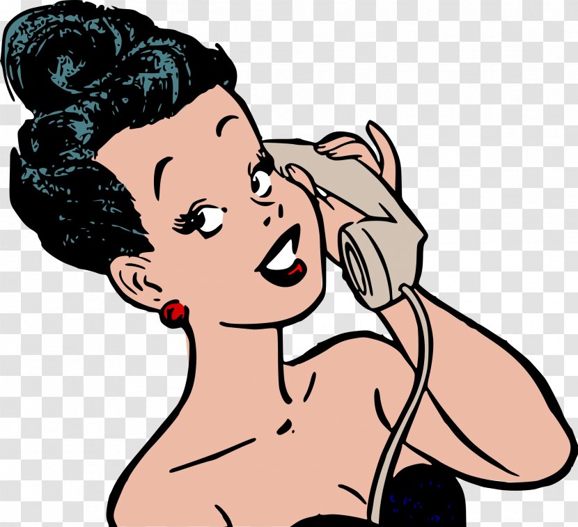 Mobile Phones Telephone Woman Clip Art - Heart - Gossip Transparent PNG