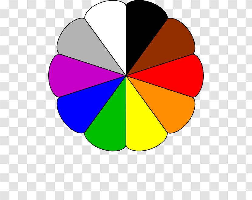 Color Wheel Primary Yellow Red - X Ray Flower Transparent PNG
