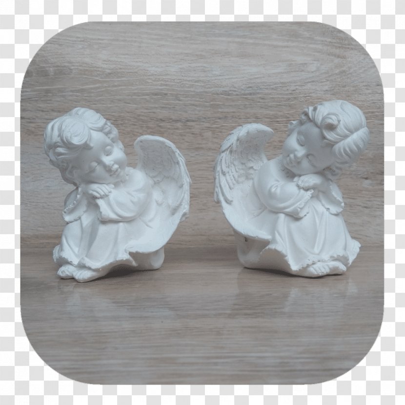Sculpture Plaster Adhesive Angel - Crucifix - Anjo Transparent PNG