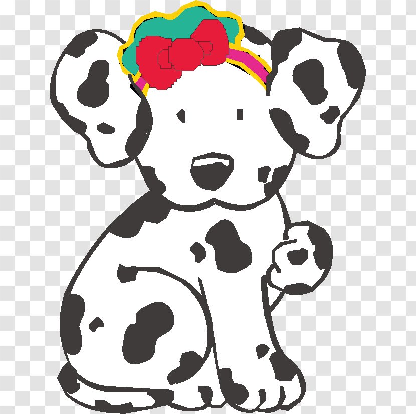 Dalmatian Dog Hello Kitty Sanrio Clip Art - Carnivoran - Dalmatians With Bow Transparent PNG