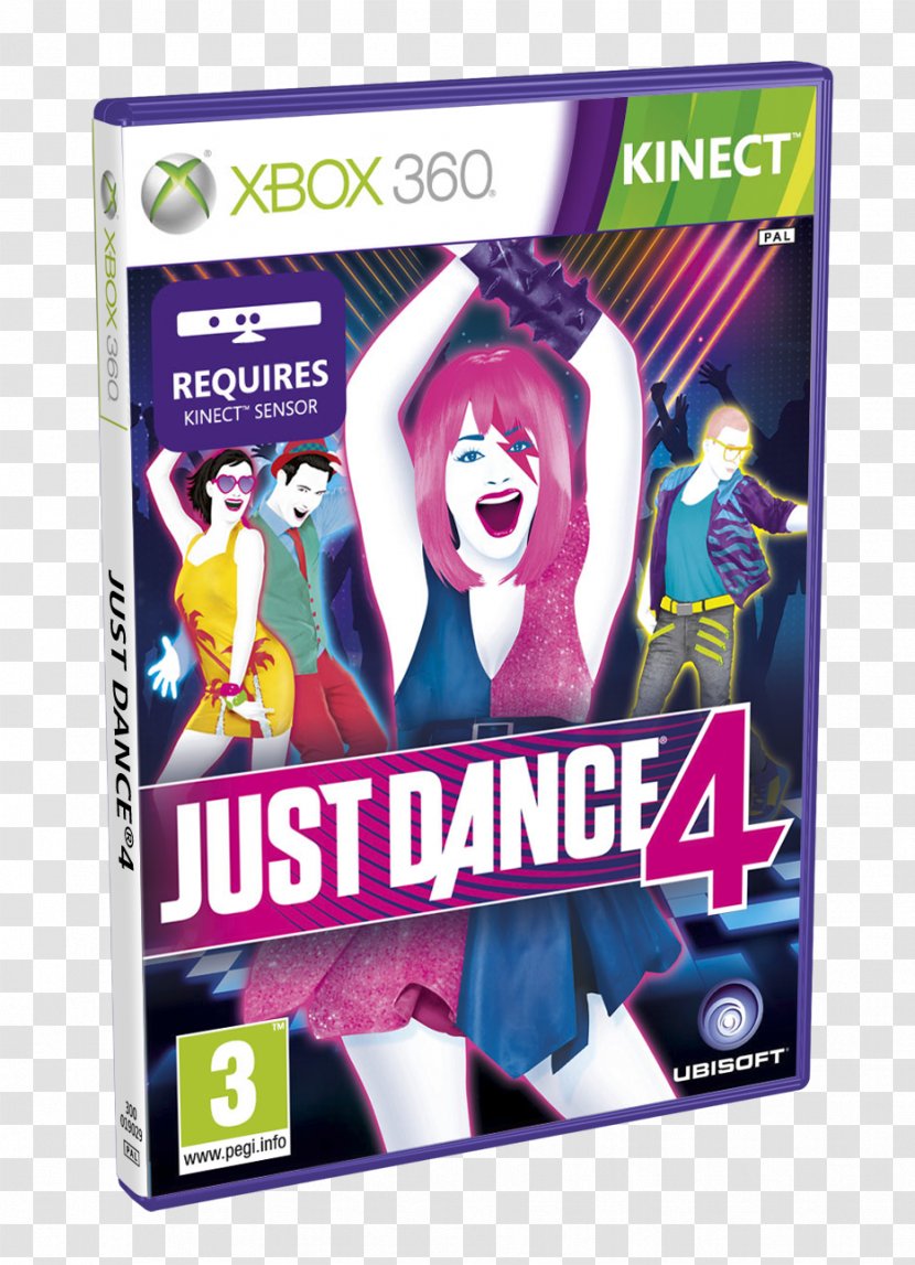 Just Dance 4 Xbox 360 Wii U 2018 - Purple - Now Transparent PNG