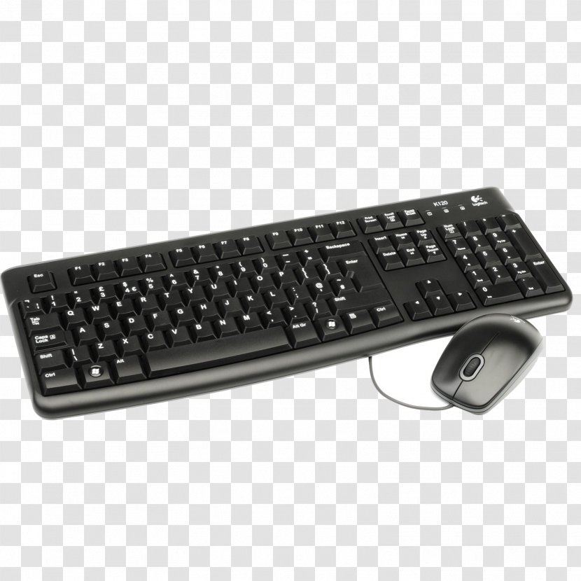 Computer Keyboard Mouse Logitech Wire Optical - Output Device Transparent PNG