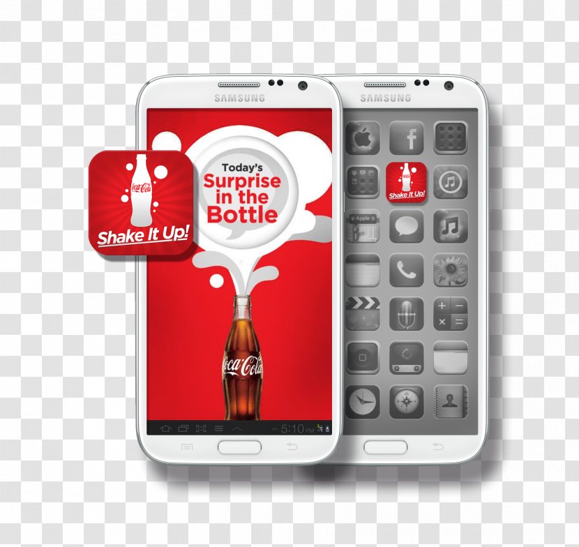 Mobile Phones Feature Phone Smartphone Advertising - Portable Communications Device - Coca Cola Transparent PNG