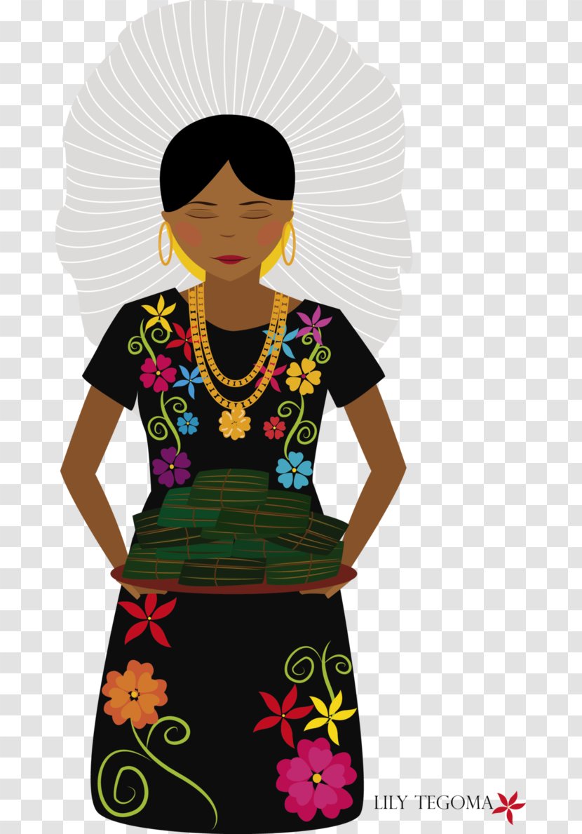 Tehuana Cultural Diversity Respect Drawing - Art - Mexican Dress Transparent PNG
