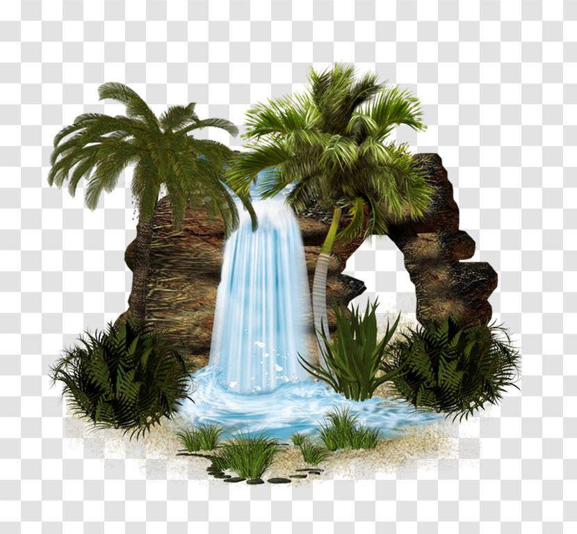 PhotoScape Clip Art - Tree - Waterfall Transparent PNG