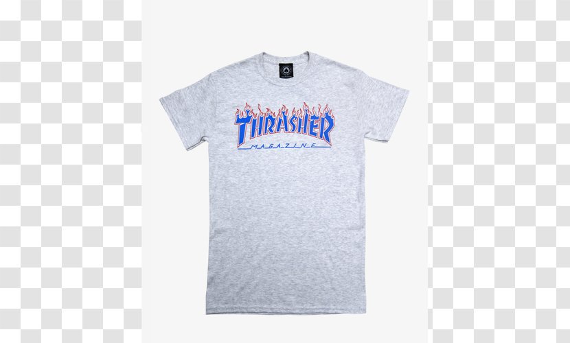 T-shirt Thrasher Blue Flame Sleeve - Fire Transparent PNG