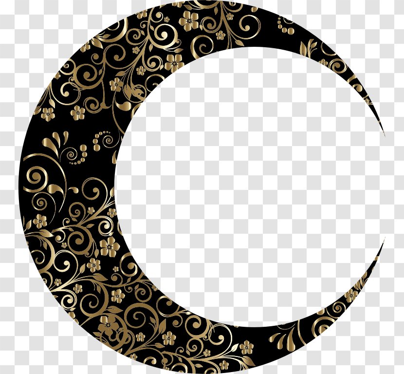 Lunar Phase Moon Gold Clip Art Transparent PNG