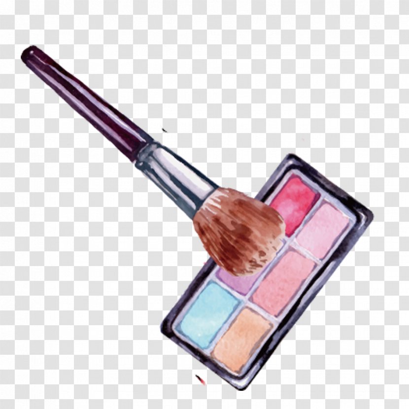 Lip Balm Cosmetics Make-up Illustration - Makeup Brush - Material Transparent PNG