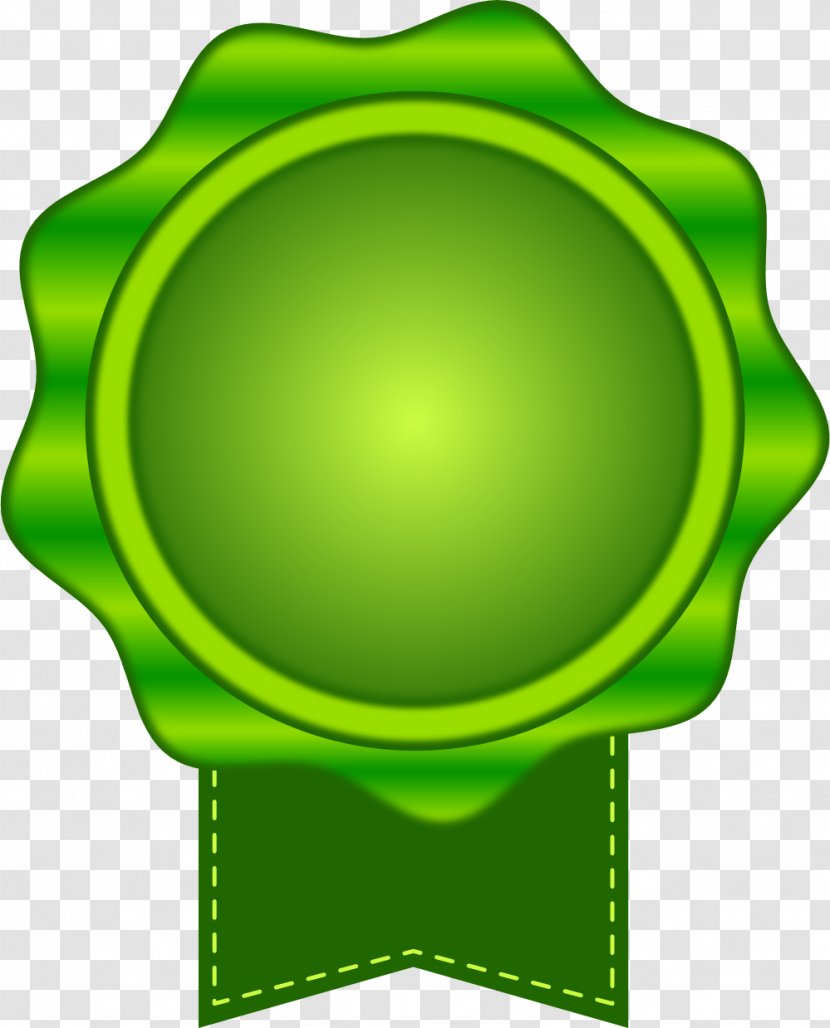 Green Seal Ribbon Clip Art Transparent PNG