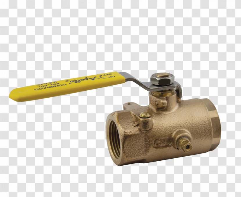 Ball Valve Bronze National Pipe Thread Drain Transparent PNG