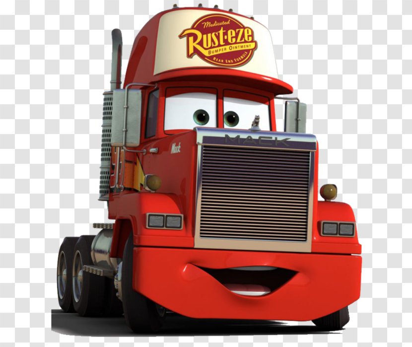 Mack Trucks Lightning McQueen Cars Mater - Semitrailer Truck - Car Transparent PNG