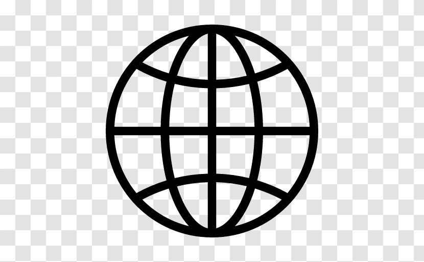 Globe Earth Download Clip Art - Black And White Transparent PNG