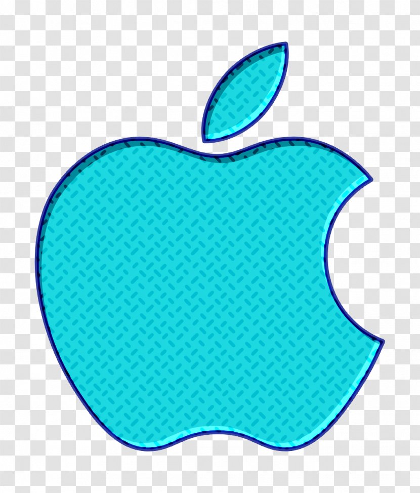 Apple Logo Background - Teal - Malus Transparent PNG