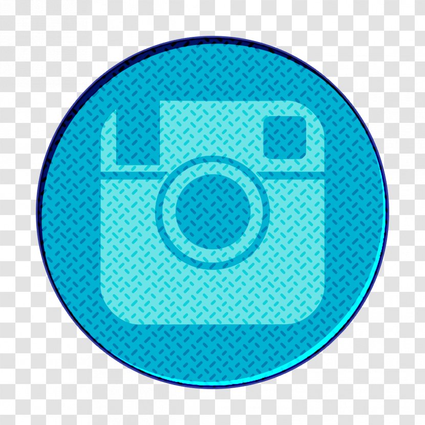 Instagram Icon - Blue - Electric Teal Transparent PNG