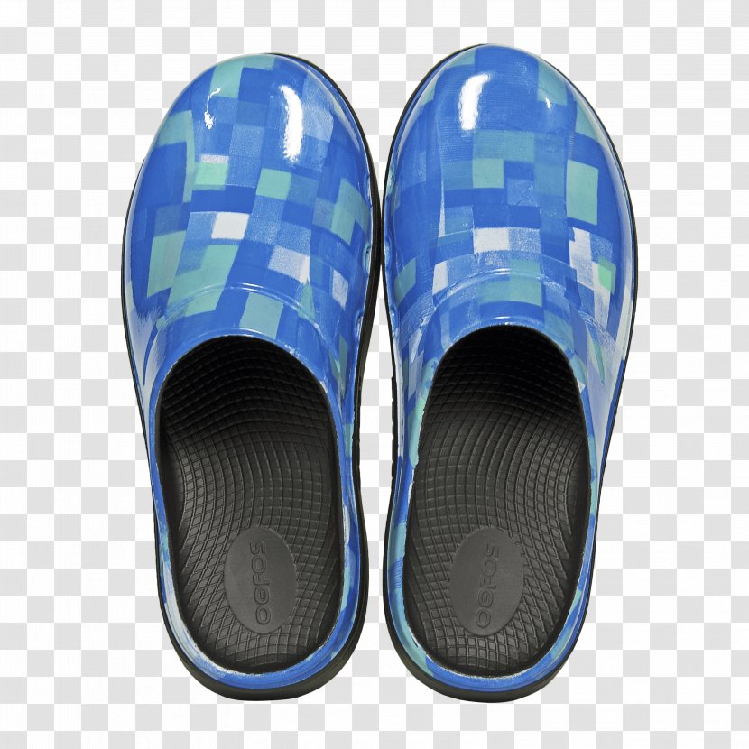 Slipper Clog Shoe The Dress - Blue Shoes Transparent PNG