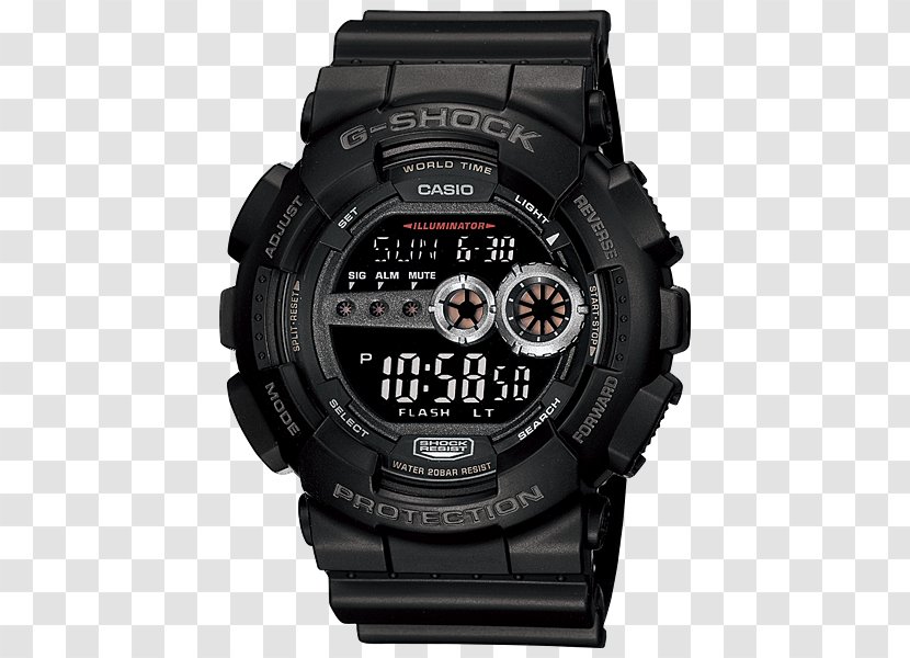 G-Shock Shock-resistant Watch Clock Illuminator - World Transparent PNG