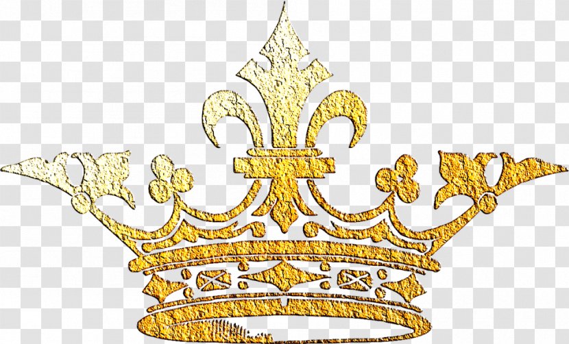 Crown Fleur-de-lis Coroa Real Clip Art - Gold Transparent PNG