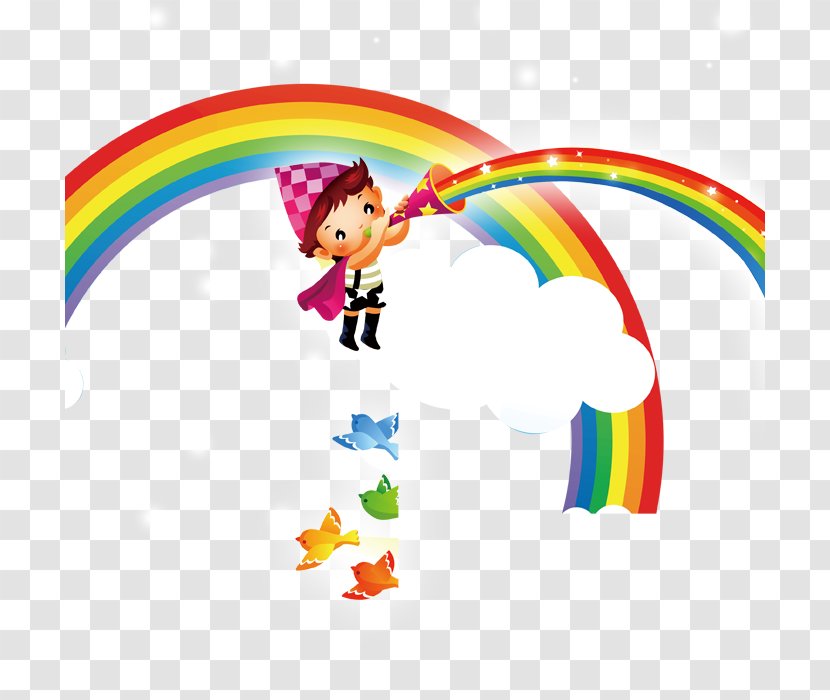 Cartoon Illustration - Animation - Rainbow Transparent PNG