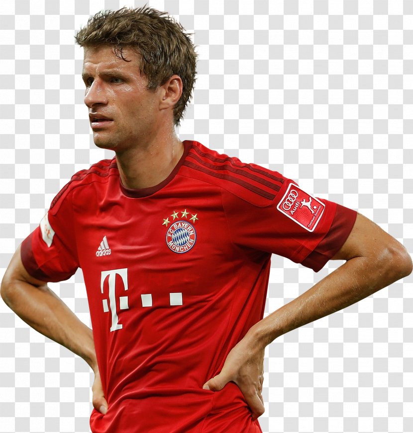 Thomas Müller FC Bayern Munich Soccer Player Manchester United F.C. Football - T Shirt - Premier League Transparent PNG