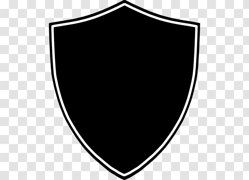 Project Course Clip Art - Shield - Black And White Transparent Transparent PNG