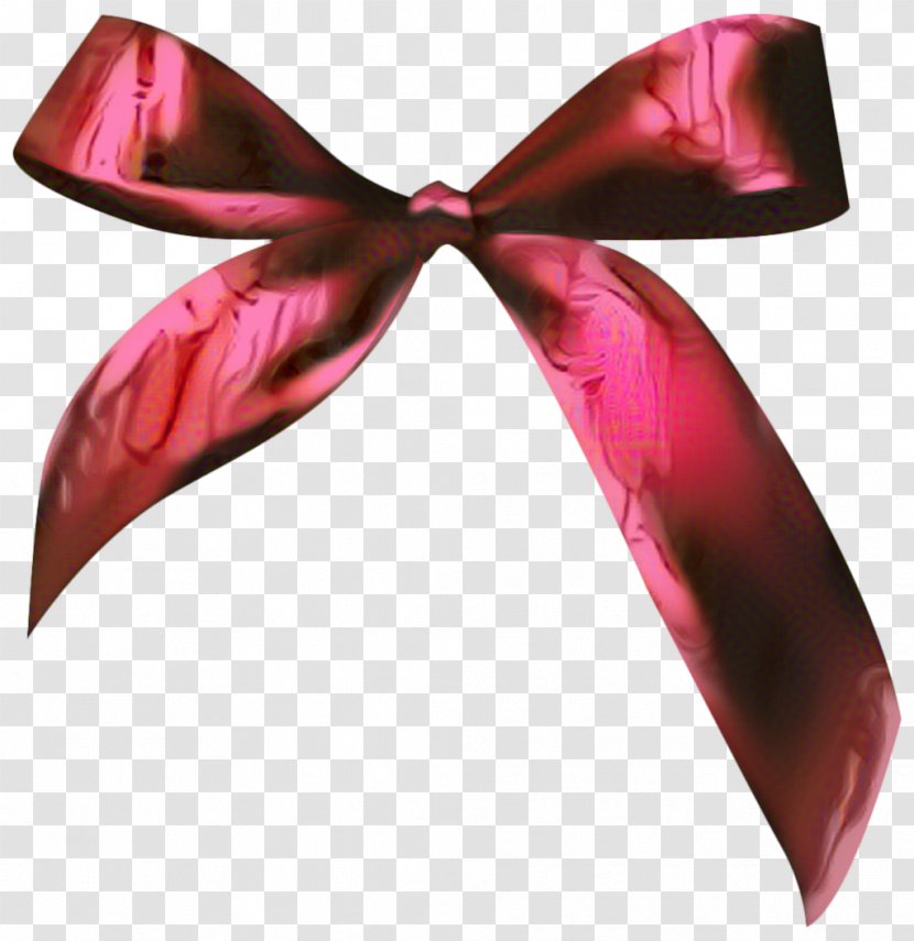 Red Background Ribbon - Pink - Bow Tie Material Property Transparent PNG
