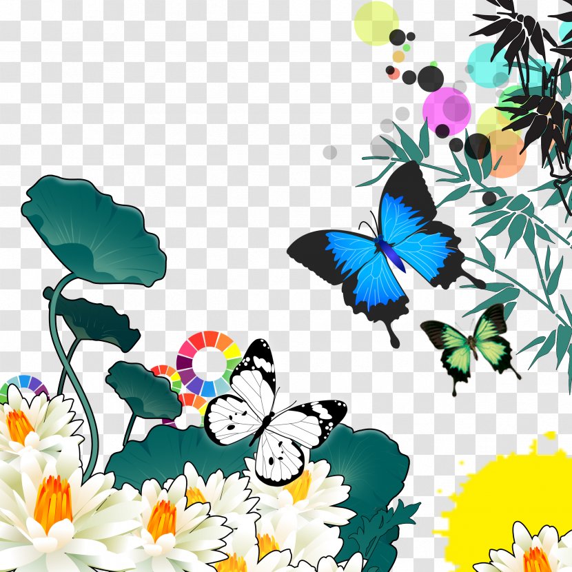 Download Computer File - World Wide Web - Hand-painted Butterfly Transparent PNG