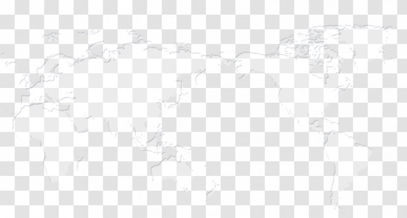 White Pattern - Monochrome - World Map Transparent PNG