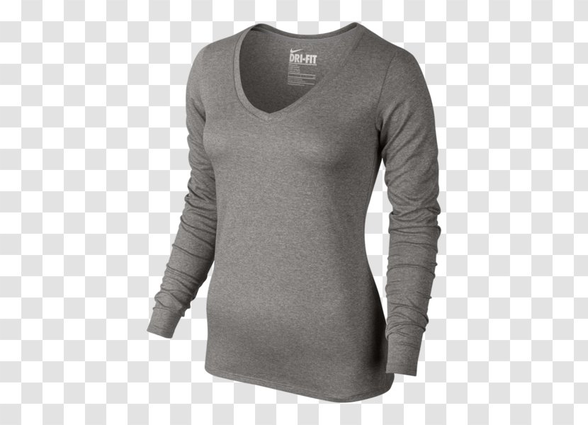 Long-sleeved T-shirt Nike Top - Sneakers Transparent PNG