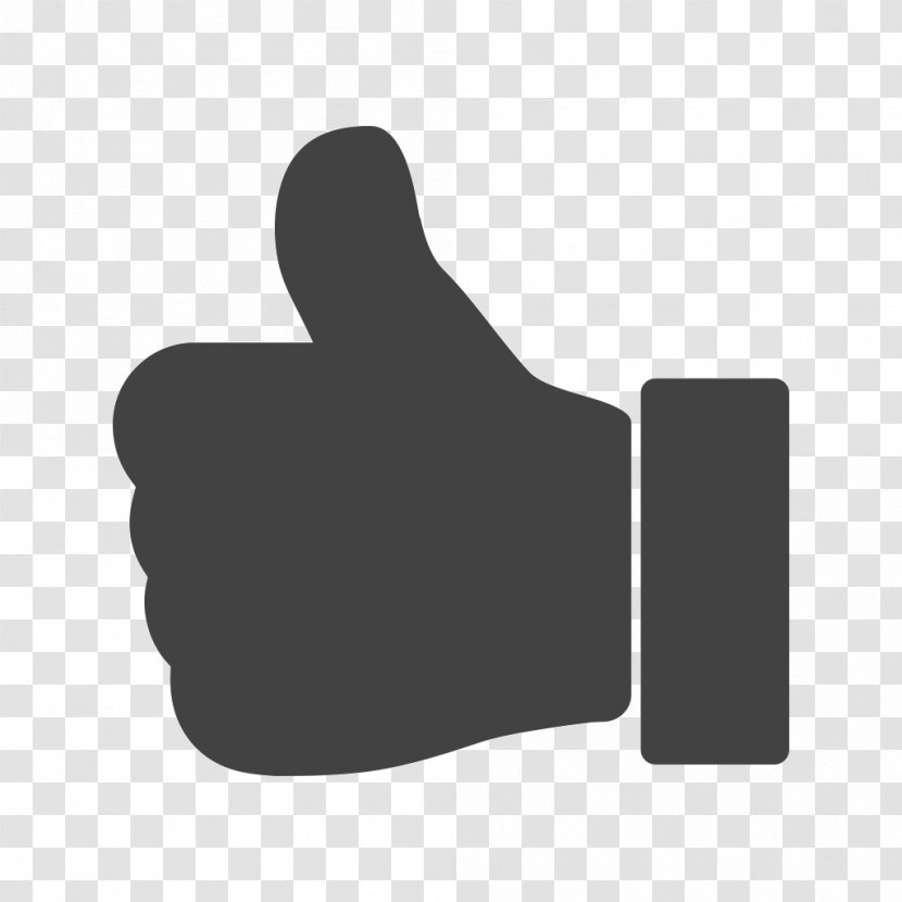 Thumb Signal - Communication - Black And White Transparent PNG