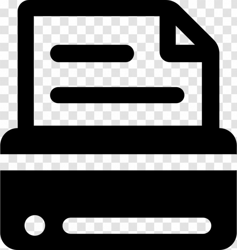 Paper Printer Printing Symbol - Black Transparent PNG
