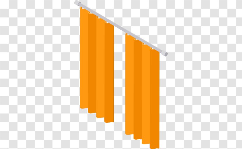 Rectangle Line - Orange - Curtains Transparent PNG