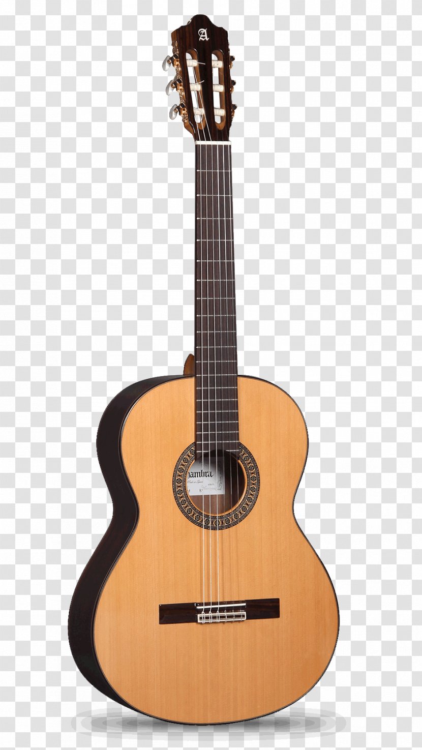 Alhambra Classical Guitar Flamenco Cutaway - Cartoon Transparent PNG